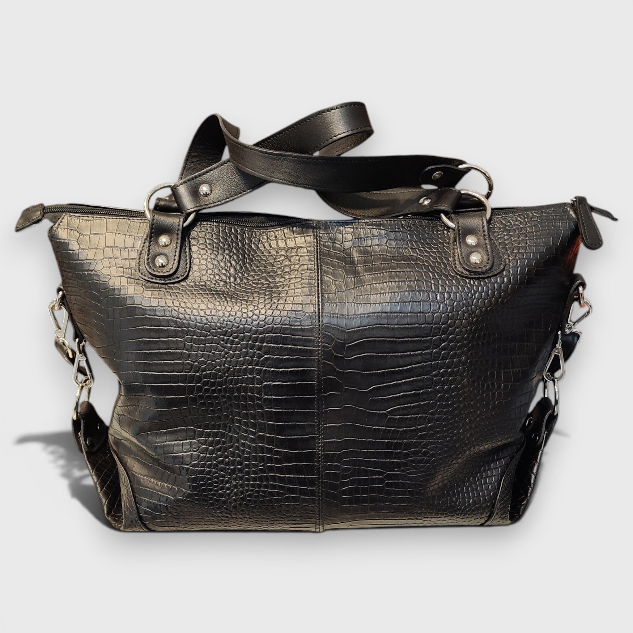 Pelletteria Pelle Nuda Milano, Vera pelle italiana, Negozio borse donna, Torino nero cocco