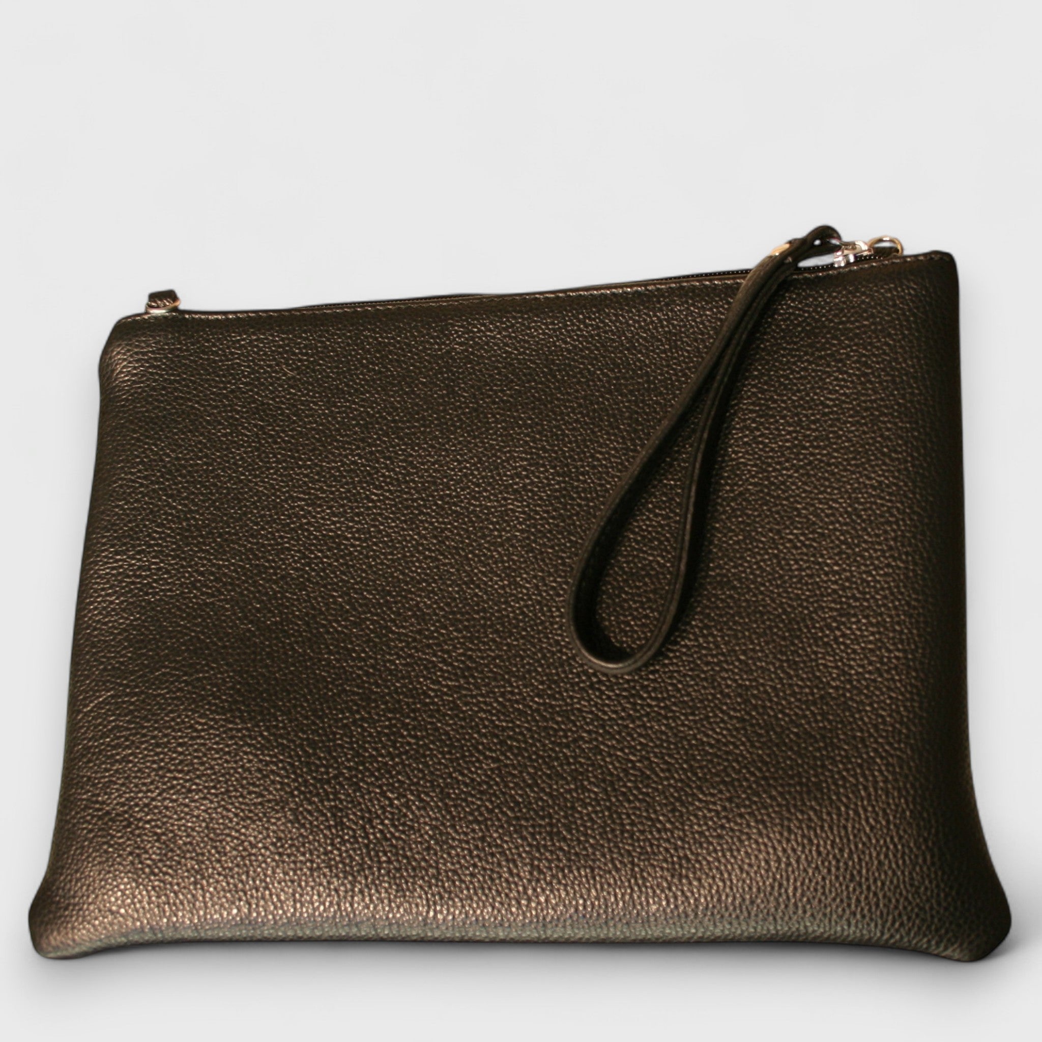 Pelletteria Pelle Nuda Milano, Artigianato Italiano, Vera pelle, Negozio borse donna, Trousse Clara nero