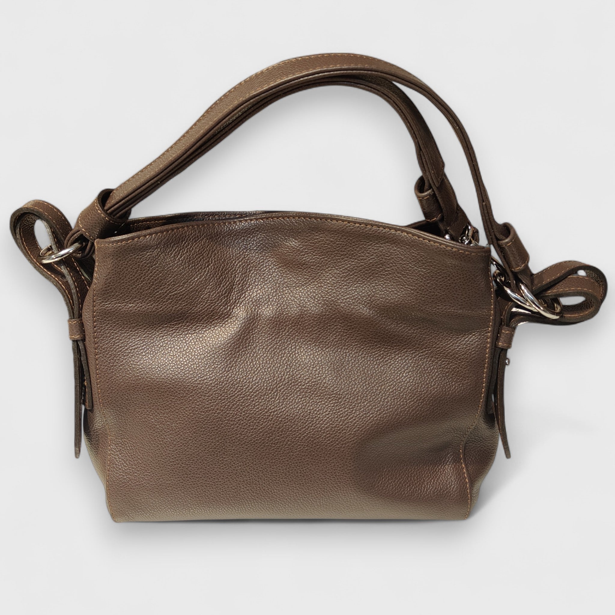Pelletteria Pelle Nuda Milano, Artigianato Italiano, Vera Pelle, Negozio borse donna, Valery marrone