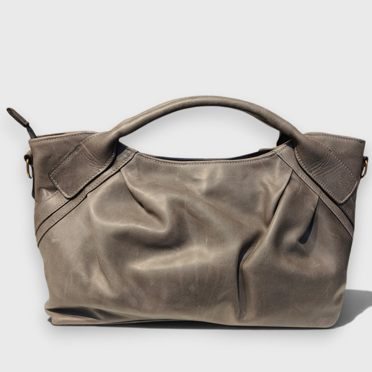 Pelletteria Pelle Nuda Milano, Vera pelle italiana, Negozio borse donna, Veronica grigio