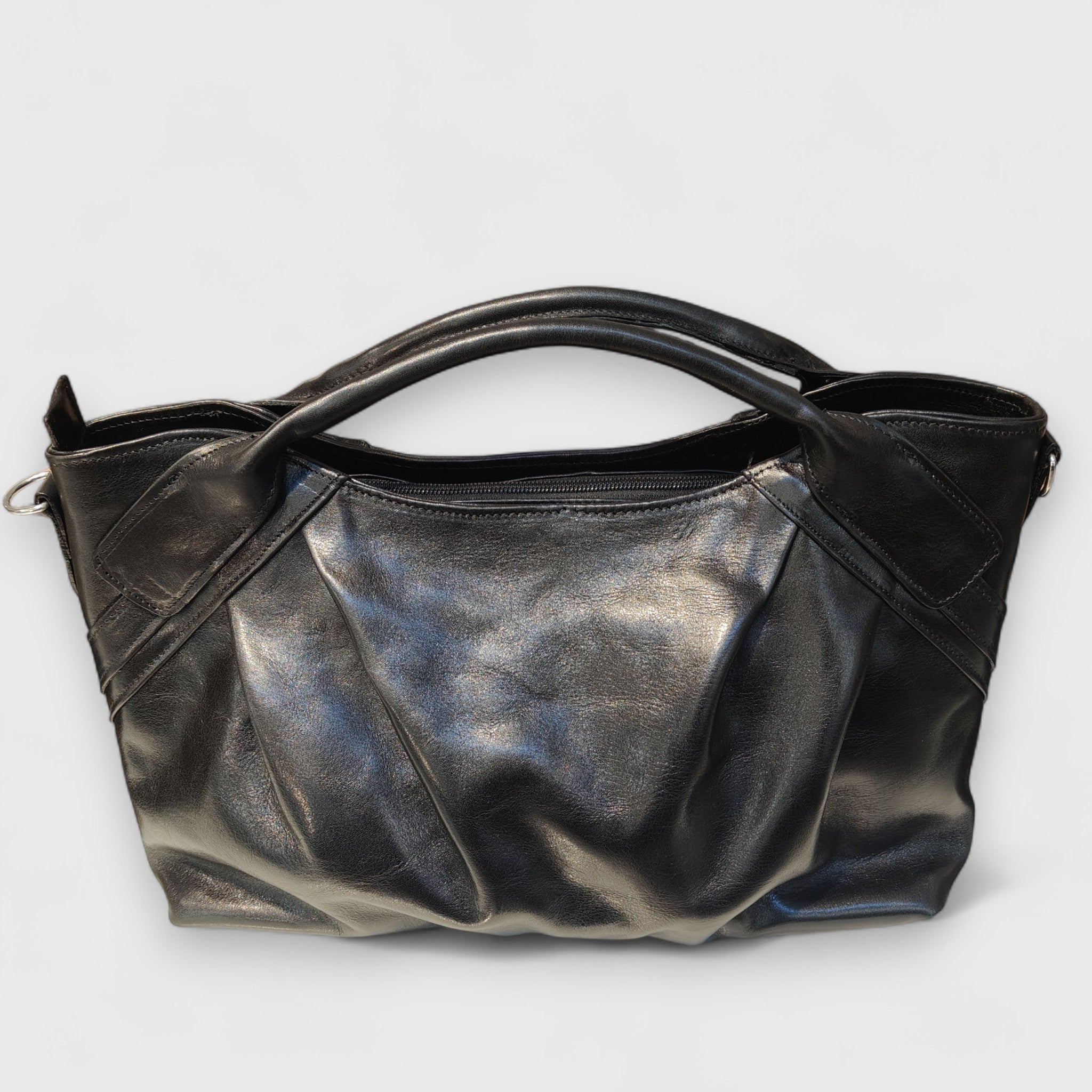 Pelletteria Pelle Nuda Milano, Artigianato italiano, Vera pelle, Negozio borse donna, Veronica nero