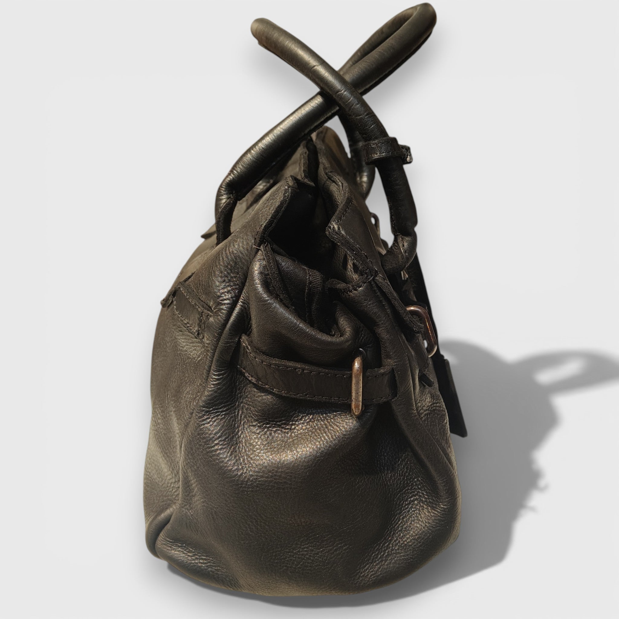 Pelletteria Pelle Nuda Milano, Artigianato Italiano, Vera pelle, Negozio borse donna, Vip Mini nero