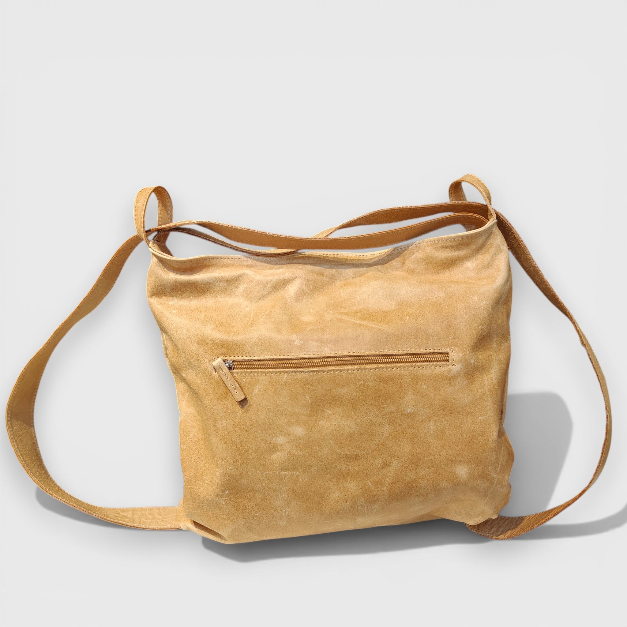 Pelletteria Pelle Nuda Milano, Artigianato Italiano, Vera Pelle, Negozio borse donna, Zaino Roma miele