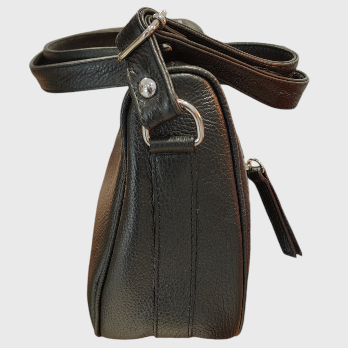 Pelletteria Pelle Nuda Milano, Artigianato italiano, vera pelle, borsa donna, Aurora nero