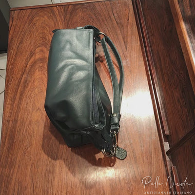 Borsa donna, borsa in pelle, vera pelle, Monica Blu, artigianato italiano, Pelle Nuda