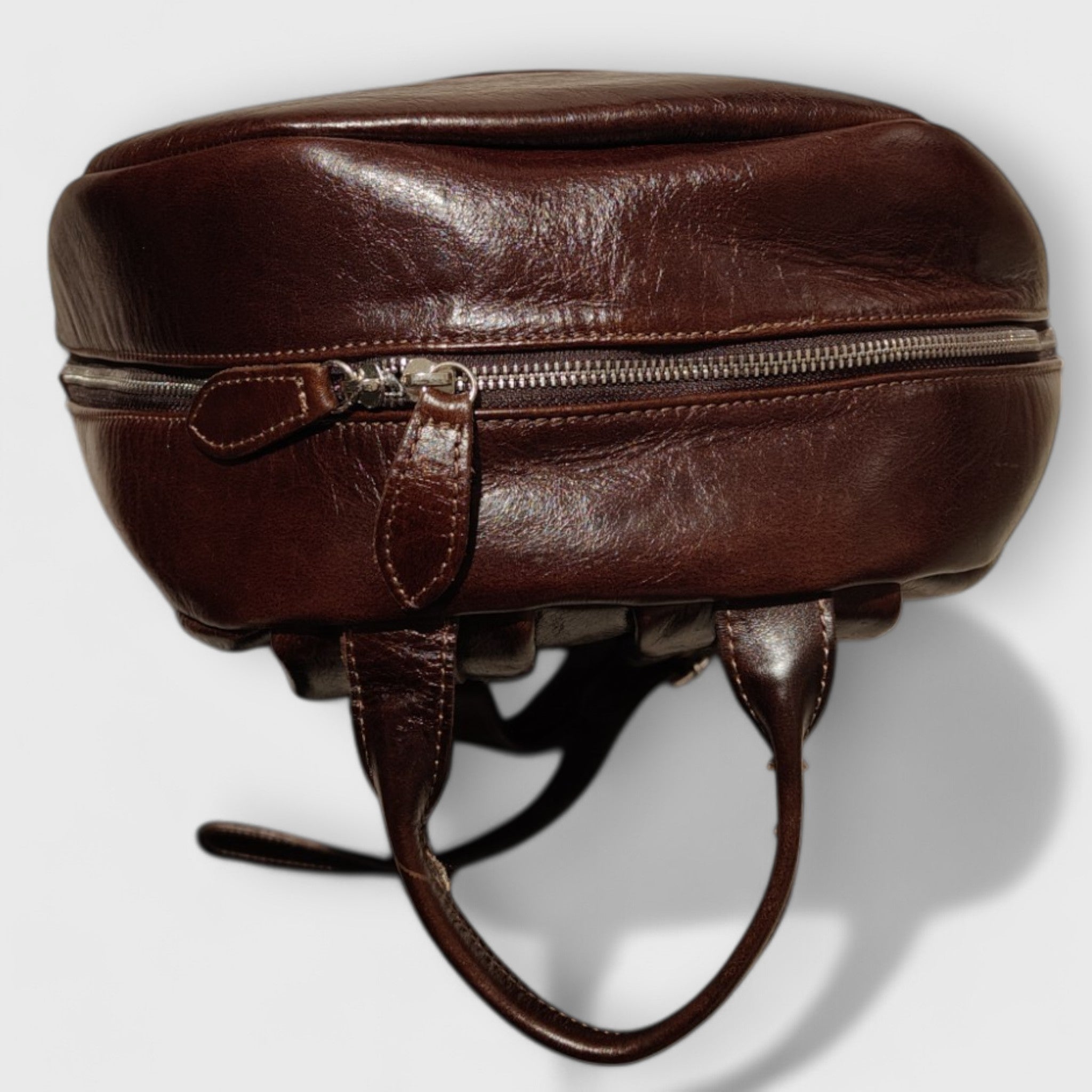 Pelletteria Pelle Nuda Milano, Artigianato Italiano, Vera pelle, Borsa donna, Venty marrone