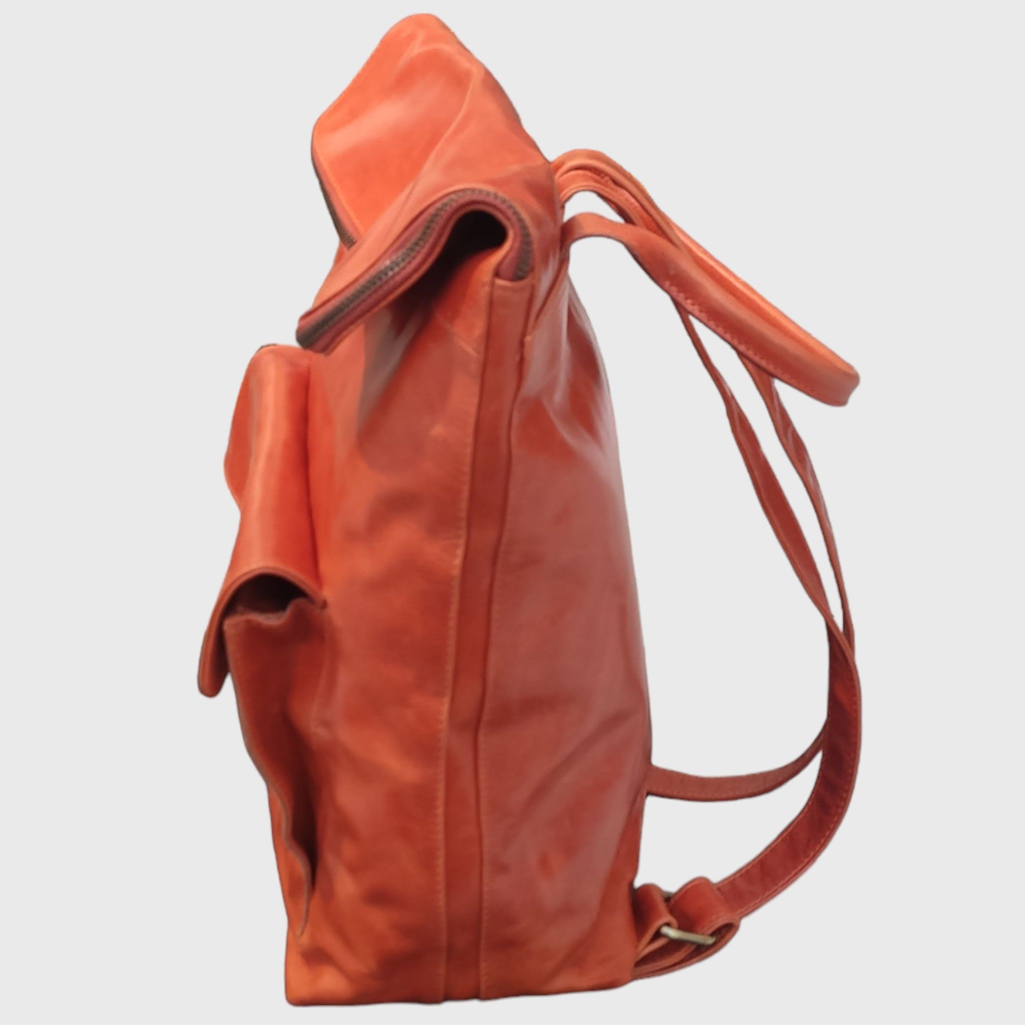 Pelletteria Pelle Nuda Milano, Vera pelle, zaino donna uomo, artigianato italiano